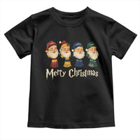 Merry Christmas Santa Toddler T Shirt Vintage Wizard Holiday Season Cute Family Pajama - Wonder Print Shop
