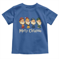 Merry Christmas Santa Toddler T Shirt Vintage Wizard Holiday Season Cute Family Pajama - Wonder Print Shop