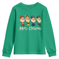 Merry Christmas Santa Youth Sweatshirt Vintage Wizard Holiday Season Cute Family Pajama - Wonder Print Shop