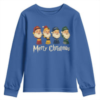 Merry Christmas Santa Youth Sweatshirt Vintage Wizard Holiday Season Cute Family Pajama - Wonder Print Shop
