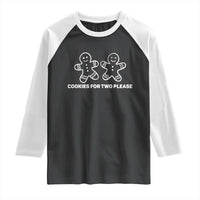 Cookies For Two Please Pregnancy Announcement Christmas Raglan Shirt - Wonder Print Shop