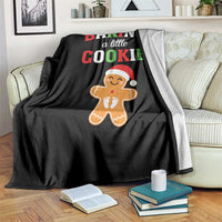 Christmas Pregnant Throw Blanket Baking A Little Cookie Maternity Pregnancy Announcement - Wonder Print Shop
