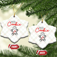 Christmas Pregnant Ceramic Ornament Baking A Little Cookie Maternity Gingerbread - Wonder Print Shop