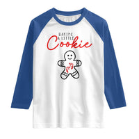 Christmas Pregnant Raglan Shirt Baking A Little Cookie Maternity Gingerbread - Wonder Print Shop