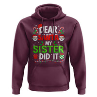 Dear Santa My Sister Did It Funny Christmas Hoodie Boys Girls Kids - Wonder Print Shop