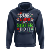 Dear Santa My Sister Did It Funny Christmas Hoodie Boys Girls Kids - Wonder Print Shop