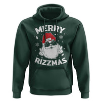 Funny Christmas Santa Hoodie Merry Rizzmas Kids Teens School