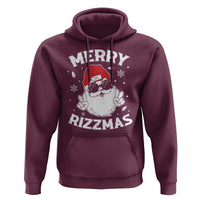 Funny Christmas Santa Hoodie Merry Rizzmas Kids Teens School