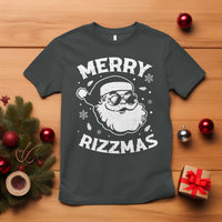 Funny Christmas Santa Claus T Shirt Merry Rizzmas Kids Teens School - Wonder Print Shop