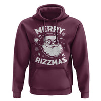 Funny Christmas Santa Claus Hoodie Merry Rizzmas Kids Teens School