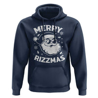 Funny Christmas Santa Claus Hoodie Merry Rizzmas Kids Teens School