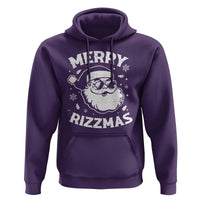 Funny Christmas Santa Claus Hoodie Merry Rizzmas Kids Teens School
