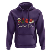 Christmas Cardiac Nurse Hoodie Cardiac Crew Anatomical Xmas Heart Anatomy Tree Bow