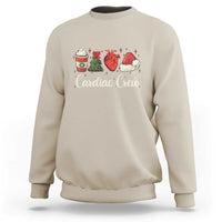 Christmas Cardiac Nurse Sweatshirt Cardiac Crew Anatomical Xmas Heart Anatomy Tree Bow - Wonder Print Shop