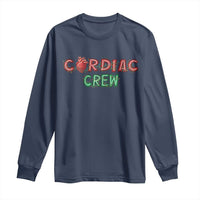Christmas Cardiac Nurse Long Sleeve Shirt Cardiac Crew Anatomical Xmas Heart Anatomy Nurse Gift