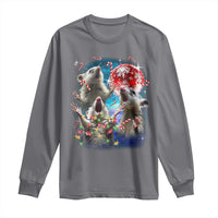 Possum Christmas Long Sleeve Shirt 3 Opossum Possum Funny Weird Cursed Meme