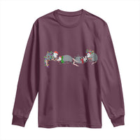 Opossum Christmas Long Sleeve Shirt Funny Wild Animals Xmas Lights