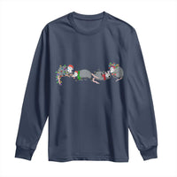 Opossum Christmas Long Sleeve Shirt Funny Wild Animals Xmas Lights
