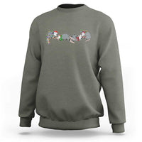 Opossum Christmas Sweatshirt Funny Wild Animals Xmas Lights - Wonder Print Shop