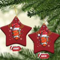 Xmas Football Christmas Ornament For Men Boys Santa Sports Player - Wonder Print Shop