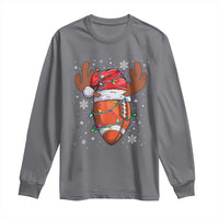 Christmas Football Long Sleeve Shirt For Men Boys Santa Sports Player