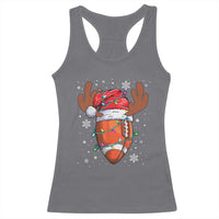 Christmas Football Racerback Tank Top For Men Boys Santa Sports Player