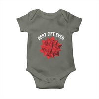 Christmas Present Costume Baby Onesie Best Gift Ever Red Bow