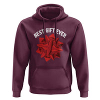 Christmas Present Costume Hoodie Best Gift Ever Red Bow