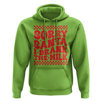 Christmas Baby Hoodie Sorry Santa I Drank The Milk Groovy