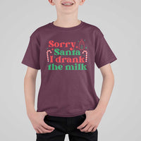 Christmas Baby T Shirt For Kid Funny Sorry Santa I Drank The Milk - Wonder Print Shop