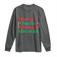 Christmas Baby Long Sleeve Shirt Funny Sorry Santa I Drank The Milk