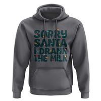 Christmas Baby Hoodie Sorry Santa I Drank The Milk Xmas Lights Toddler