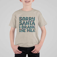 Christmas Baby T Shirt For Kid Sorry Santa I Drank The Milk Xmas Lights Toddler - Wonder Print Shop