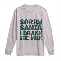 Christmas Baby Long Sleeve Shirt Sorry Santa I Drank The Milk Xmas Lights Toddler