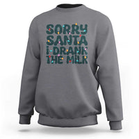 Christmas Baby Sweatshirt Sorry Santa I Drank The Milk Xmas Lights Toddler - Wonder Print Shop