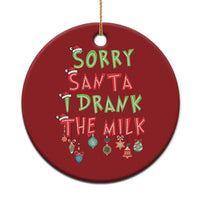 Baby Christmas Ornament Sorry Santa I Drank The Milk - Wonder Print Shop