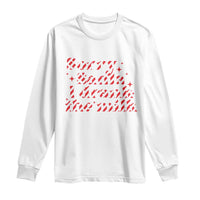 Christmas Baby Long Sleeve Shirt Sorry Santa I Drank The Milk Candy Cane