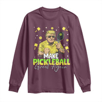Pickleball Long Sleeve Shirt Funny Pickle Ball Lovers