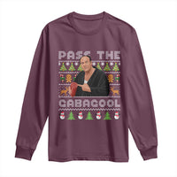 Christmas Pass The Gabagool Long Sleeve Shirt Retro TV Show Funny Ugly Xmas - Wonder Print Shop