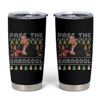 Christmas Pass The Gabagool Tumbler Cup Retro TV Show Funny Ugly Xmas - Wonder Print Shop