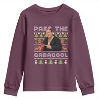 Christmas Pass The Gabagool Youth Sweatshirt Retro TV Show Funny Ugly Xmas - Wonder Print Shop