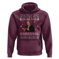 Pass The Gabagool Ugly Christmas Hoodie Retro TV Show Funny - Wonder Print Shop
