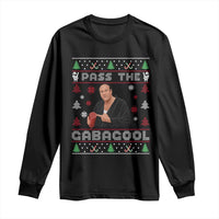 Pass The Gabagool Ugly Christmas Long Sleeve Shirt Retro TV Show Funny - Wonder Print Shop