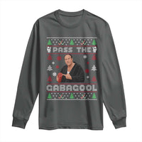 Pass The Gabagool Ugly Christmas Long Sleeve Shirt Retro TV Show Funny - Wonder Print Shop