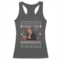Pass The Gabagool Ugly Christmas Racerback Tank Top Retro TV Show Funny - Wonder Print Shop