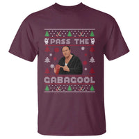Pass The Gabagool Ugly Christmas T Shirt Retro TV Show Funny - Wonder Print Shop