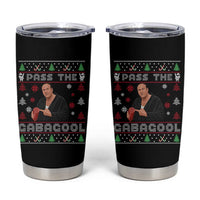 Pass The Gabagool Ugly Christmas Tumbler Cup Retro TV Show Funny - Wonder Print Shop