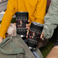 Pass The Gabagool Ugly Christmas Tumbler Cup Retro TV Show Funny - Wonder Print Shop