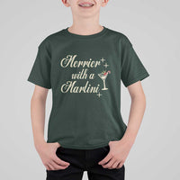 Merrier With a Martini Christmas T Shirt For Kid - Wonder Print Shop