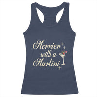 Merrier With a Martini Christmas Racerback Tank Top - Wonder Print Shop